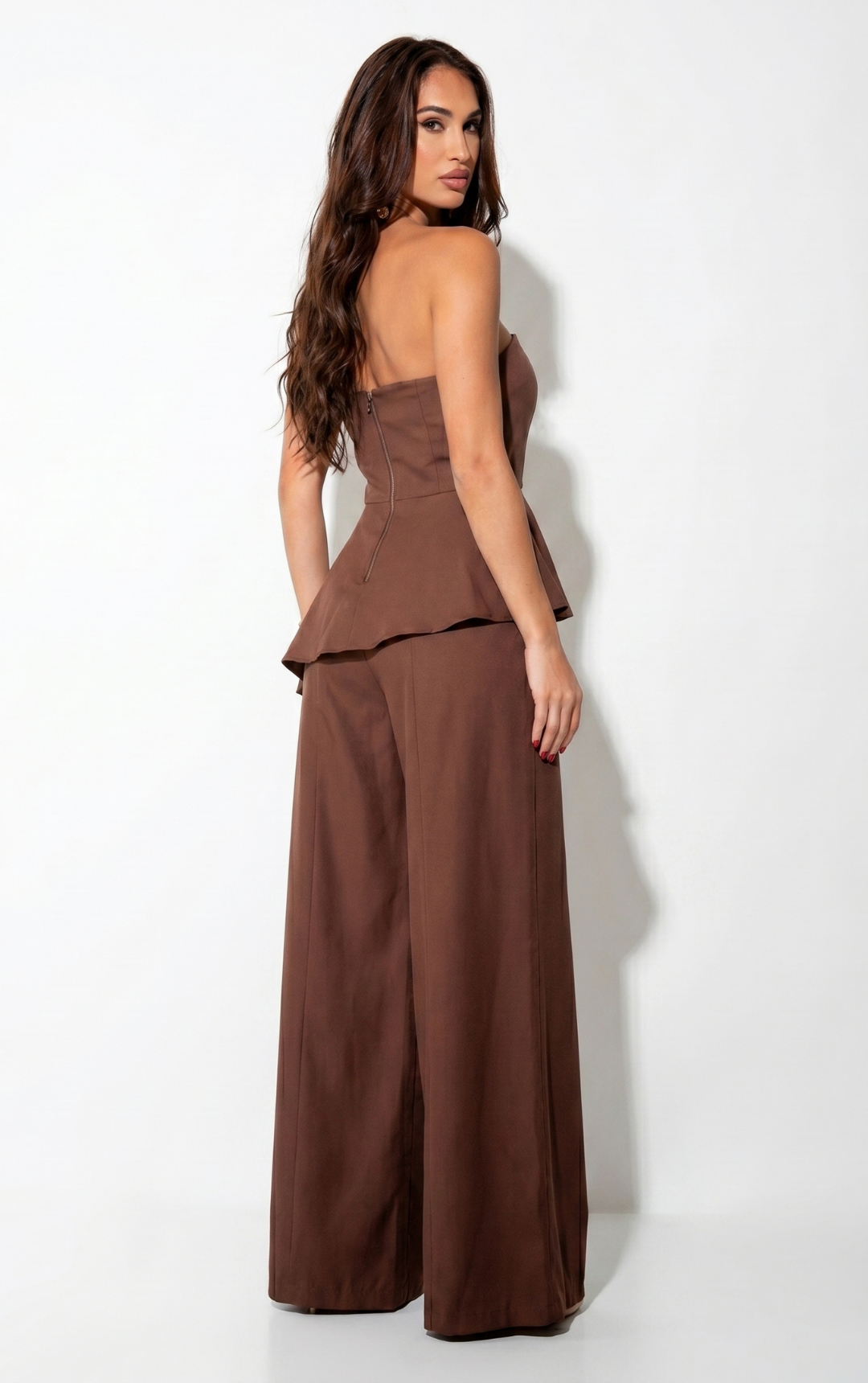 Conjunto Blusa Peplum e Calça Pantalona - Kiara